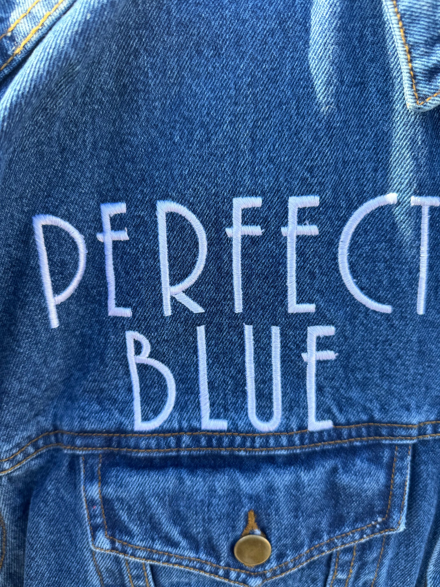 Perfect blue anime denim jacket rare movie promo grantz