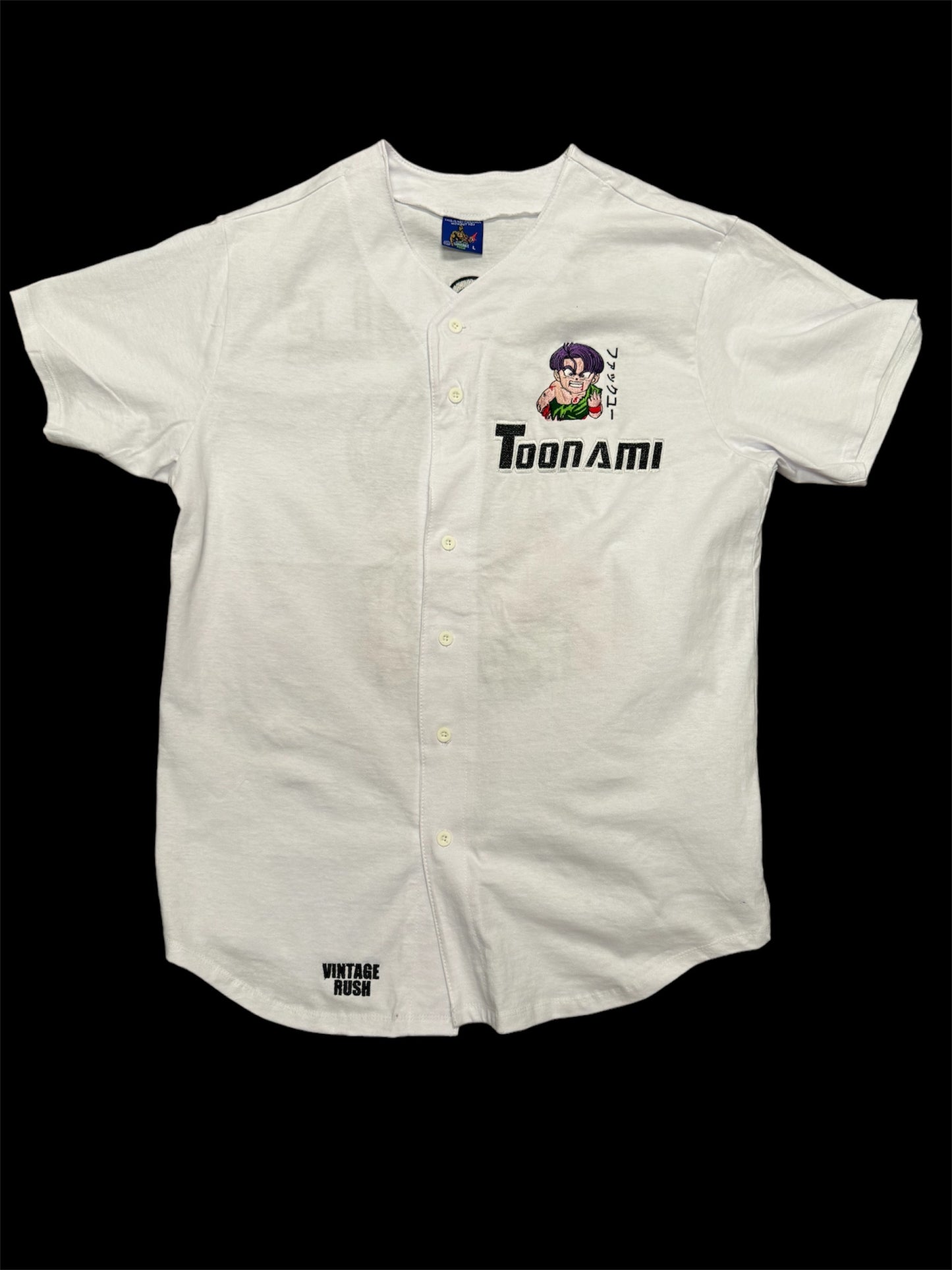 (Black Friday) White- Sons First Dragonball Game Baseball Jersey FYI