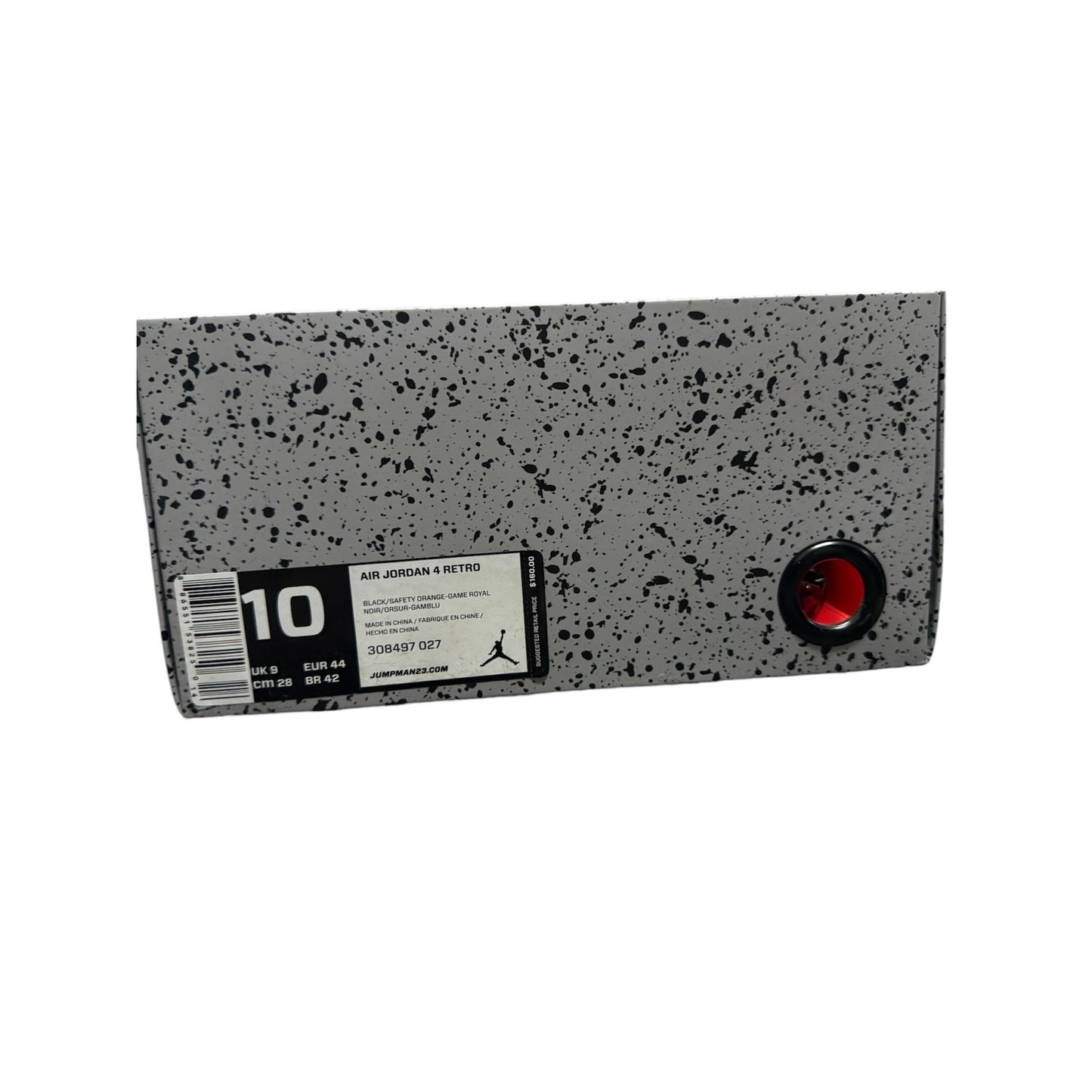 AIR JORDAN 4 RETRO
BLACK/SAFETY ORANGE-GAME ROYAL