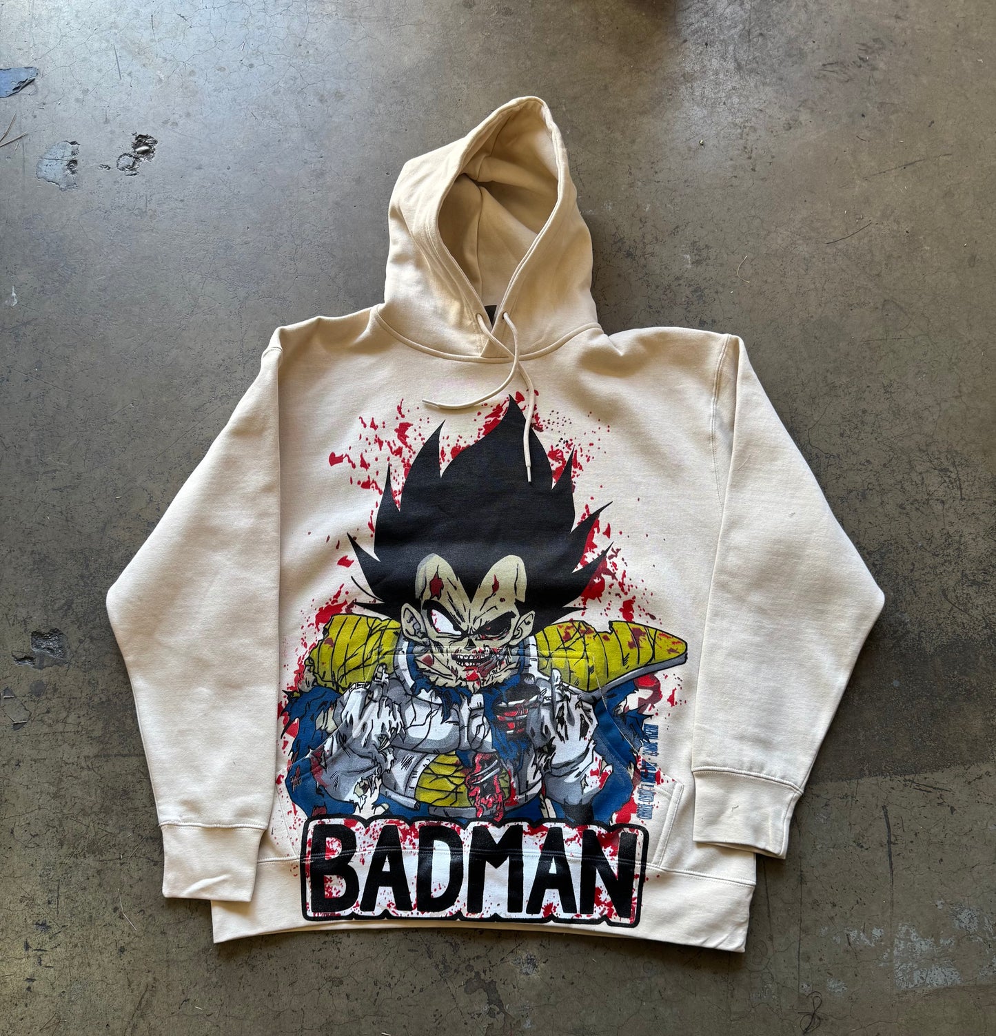 Cream HOODIE - Zombie Vegeta