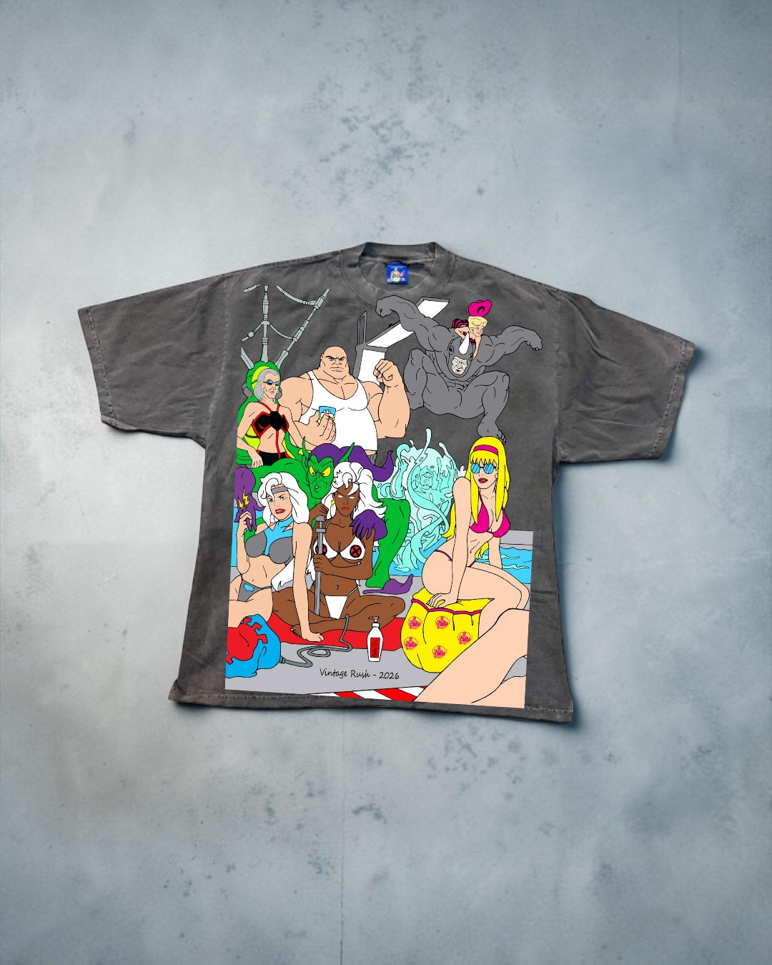 Faded - king pin and friends back front - Spidy Wish back