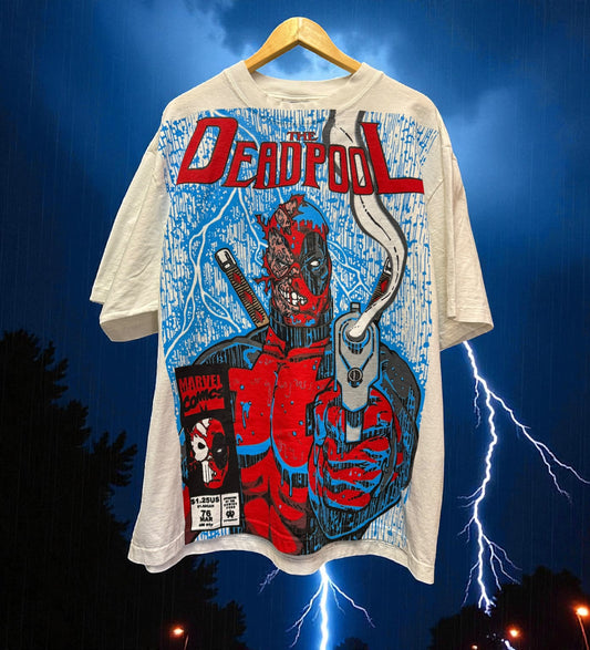 White - The Deadpool Front & Skull back
