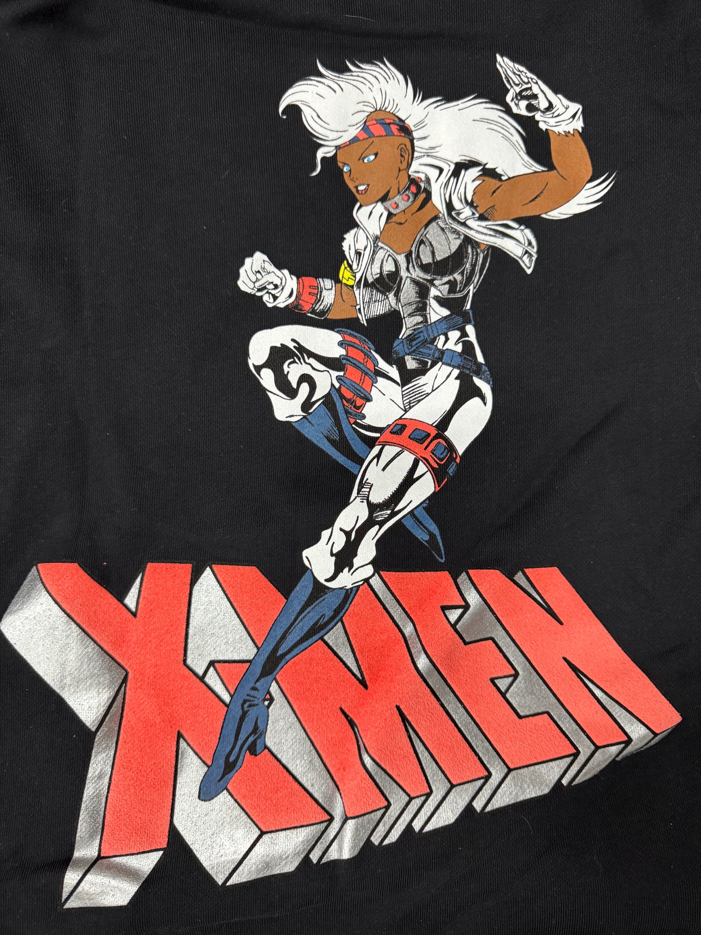 Black-Large-X-Men Hoodie featuring Storm
