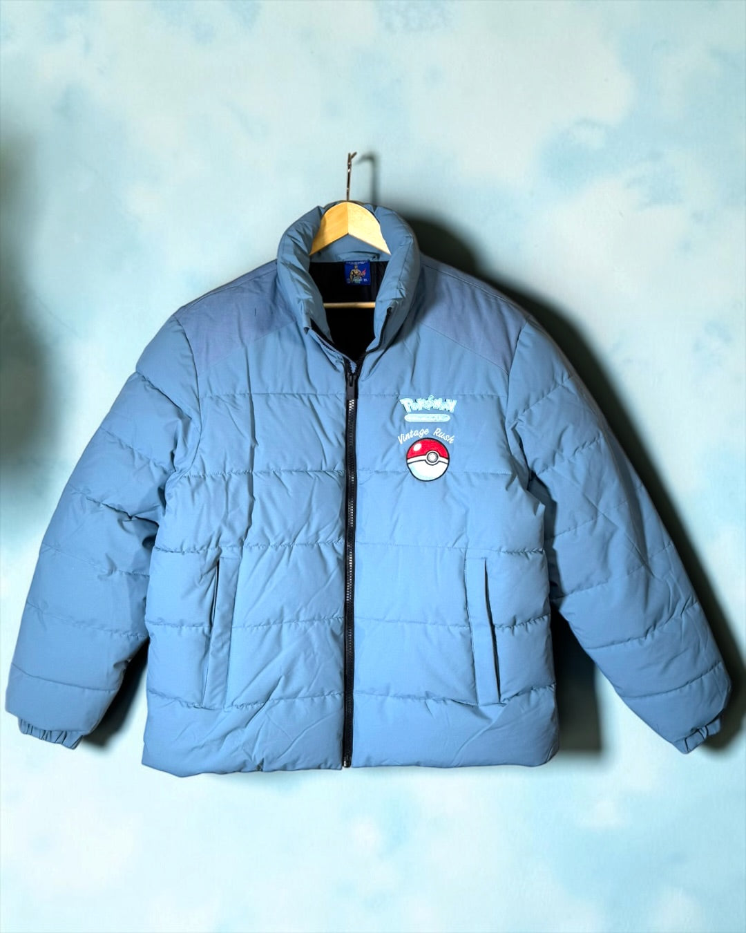 Blue Puffer Jacket - Blastoise