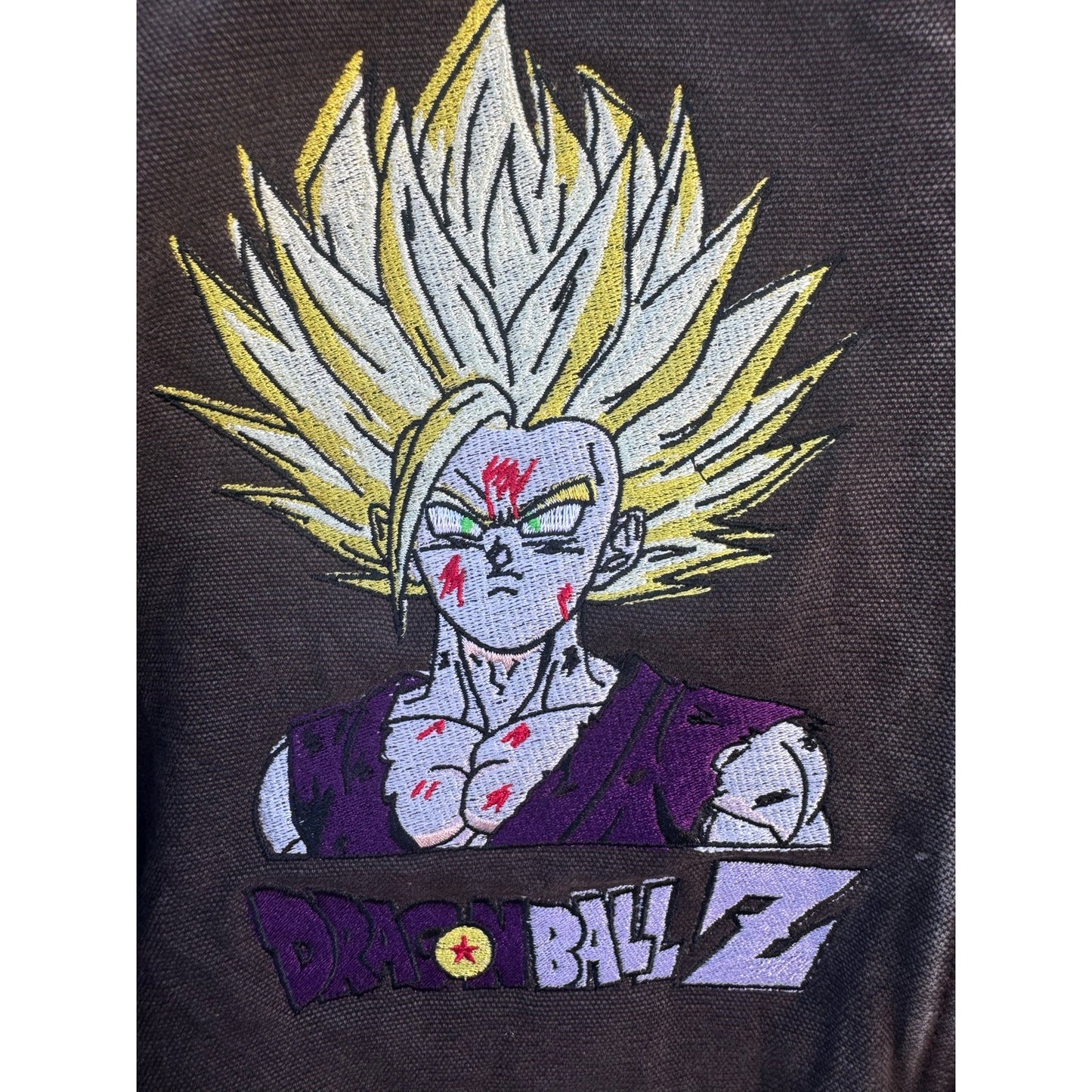 Premium Canvas Embroidered SSJ2 Gohan Hoodie