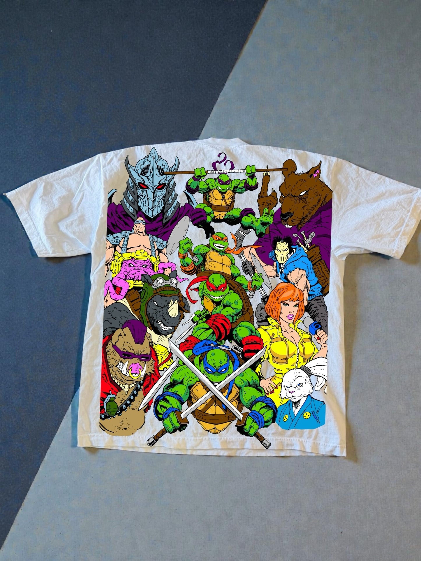 White - Trench coat Ralph & TMNT World Tee Back hit