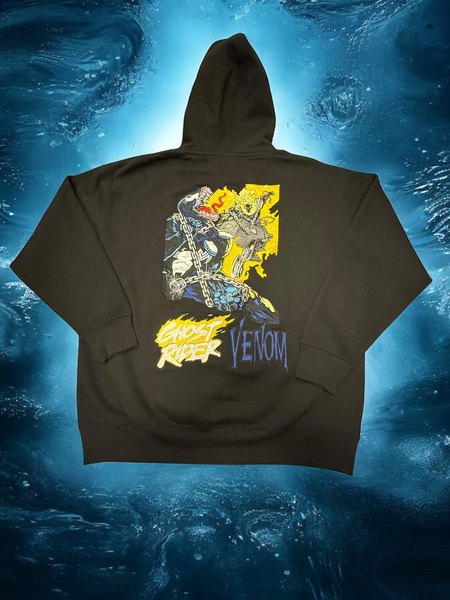 Black Venom vs Ghost Rider Hoodie