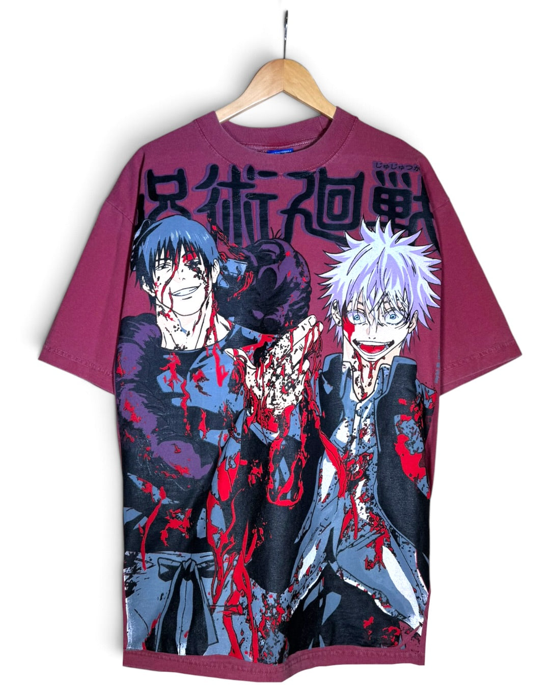 Faded Red - Gojo vs Toji Front - Itadori and Megumi Back