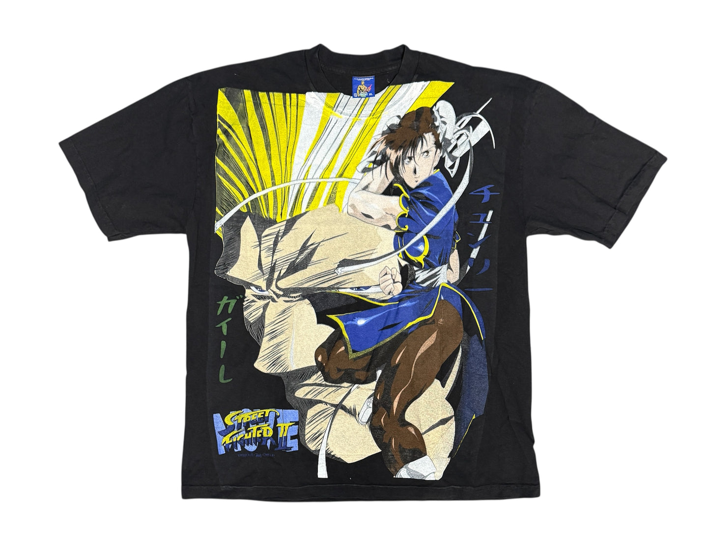 (Black Friday)-XL-Black-Street Fighter 2 Chun li/Guile