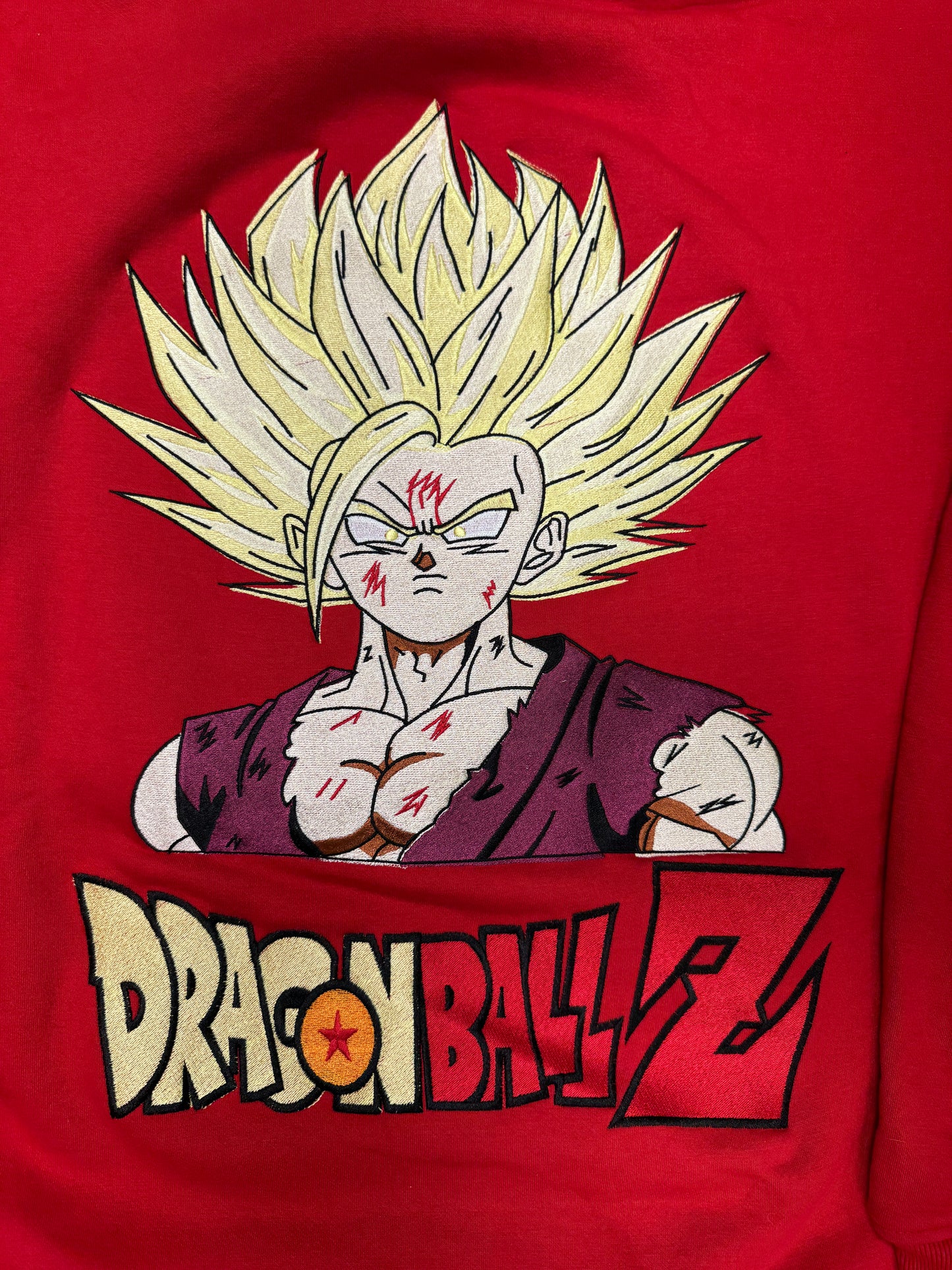 3XL-Red-Super Saiyan Gohan Dragonball Hoodie