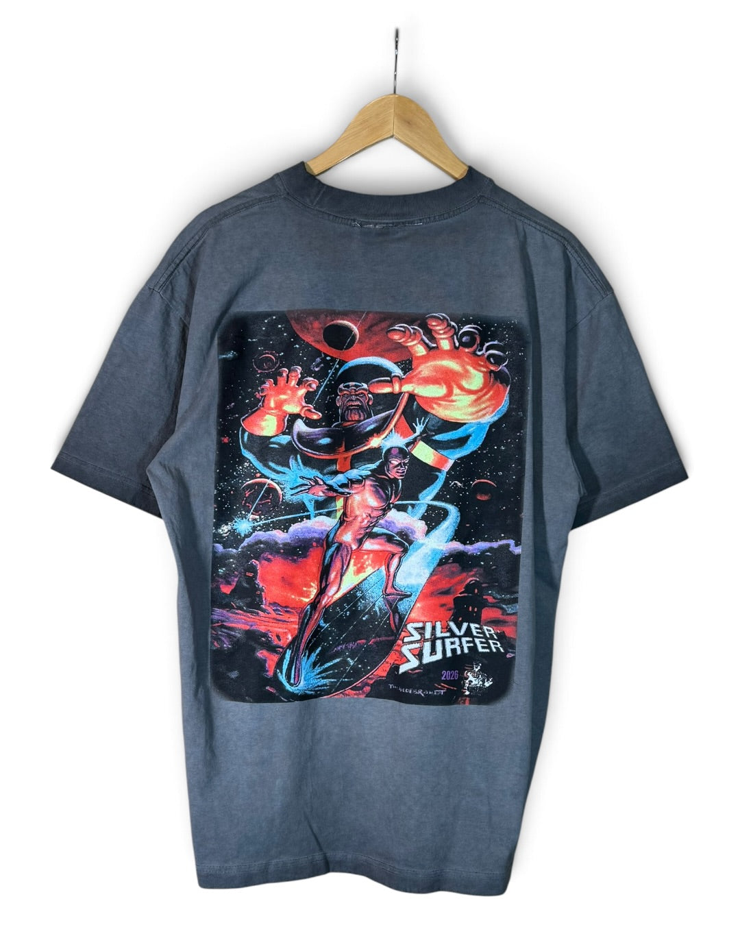 Black Oil Wash - Fatal Attractions Front - Silver Surface Back Shirt