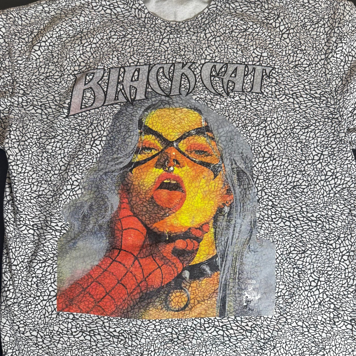 Elephant Print - Black Cat Shirt