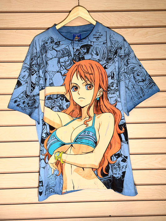 Oil wash Blue - Nami Mega print
