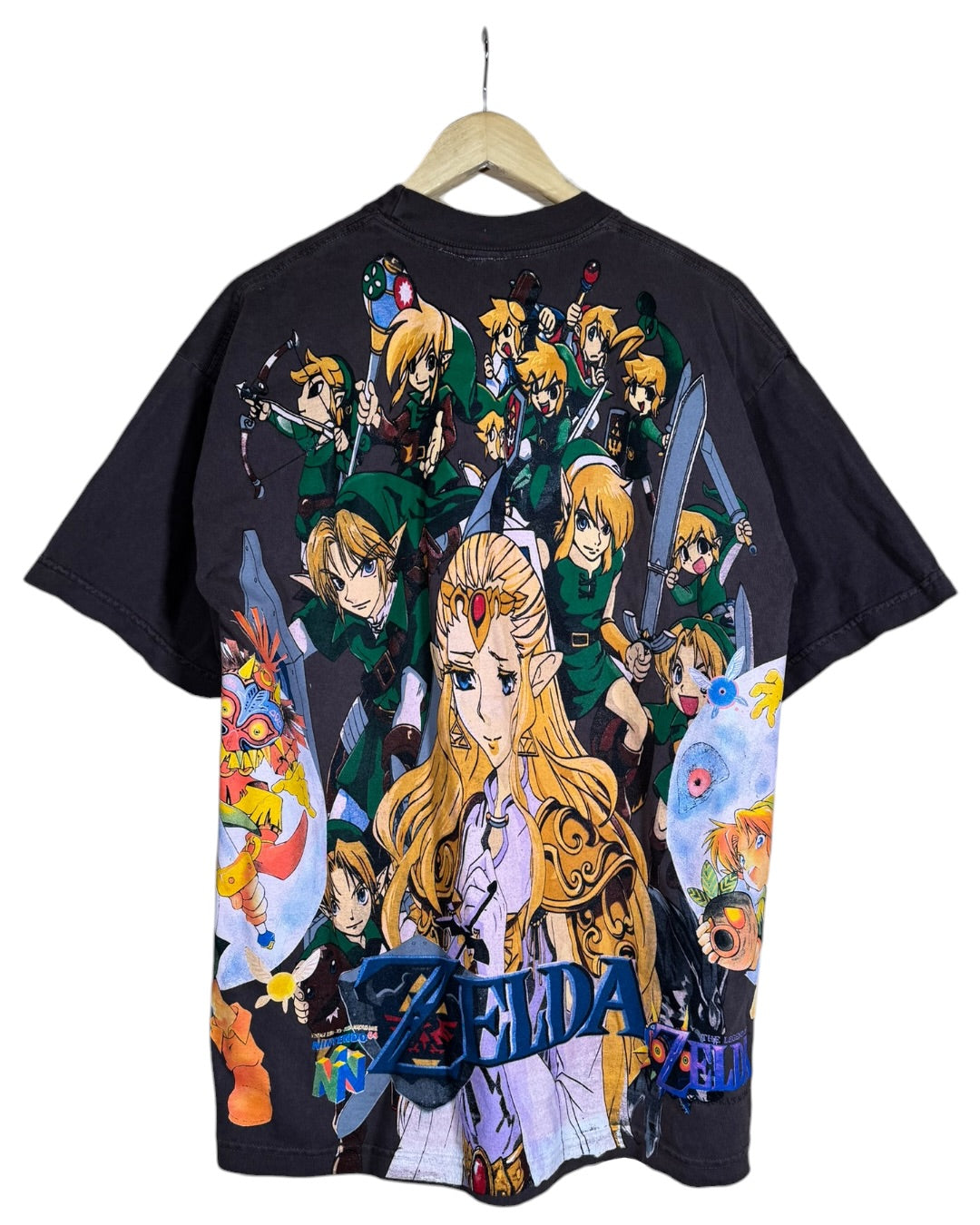 Brown - Master Sword Front - Links Back - Majora’s Mask Sides - 360 Shirt