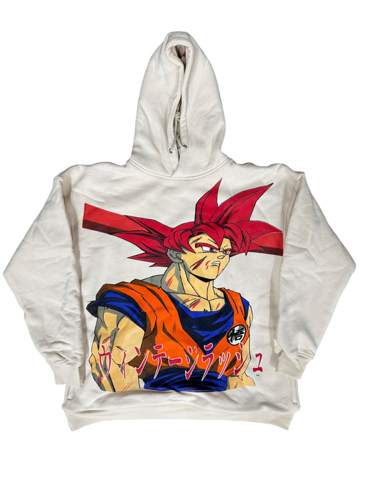 White -L-Goku Breaking Point Hoodie
