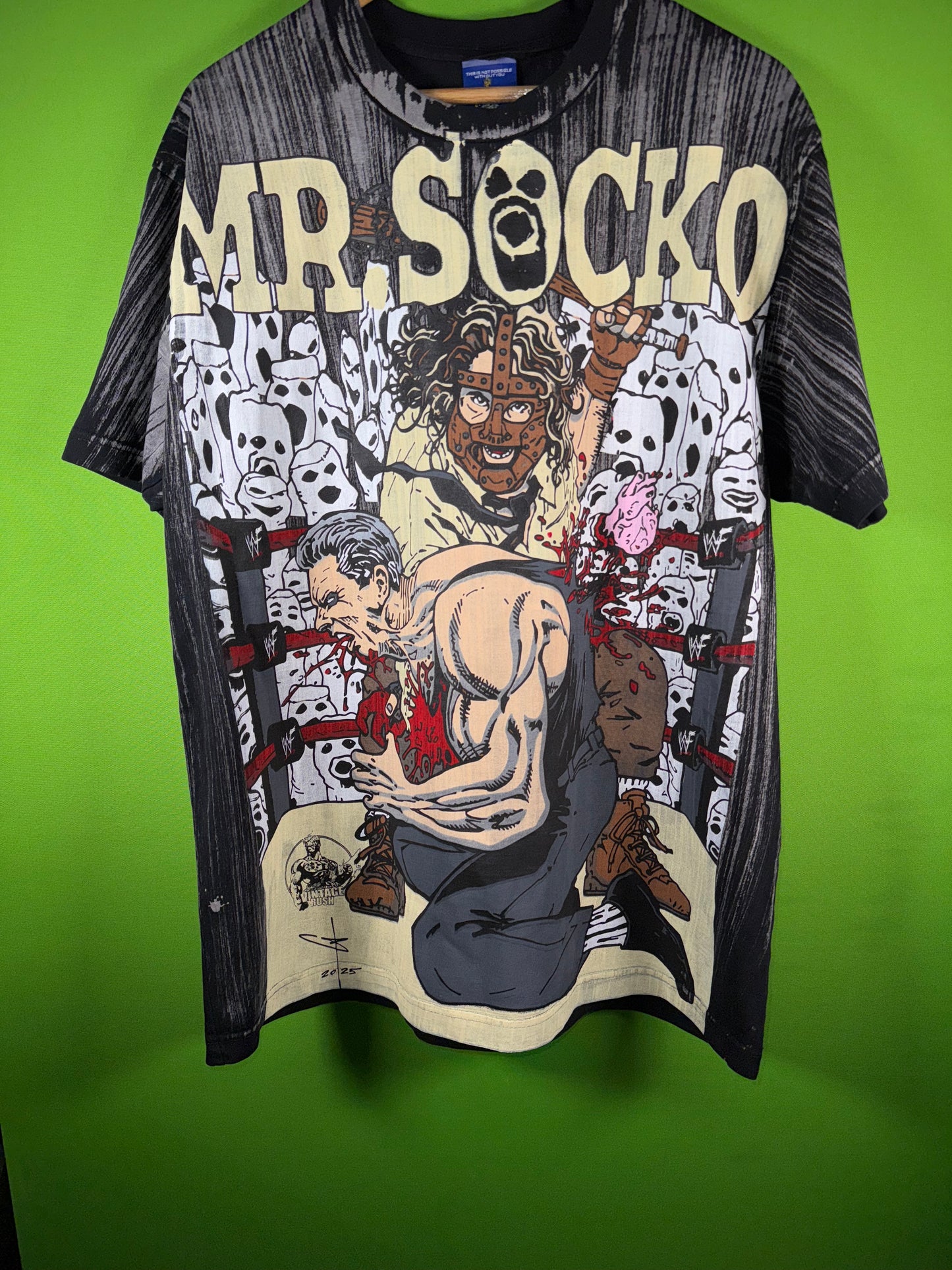 Black Pinstripe - Mr. socko Kills & tombstone of death back mmm