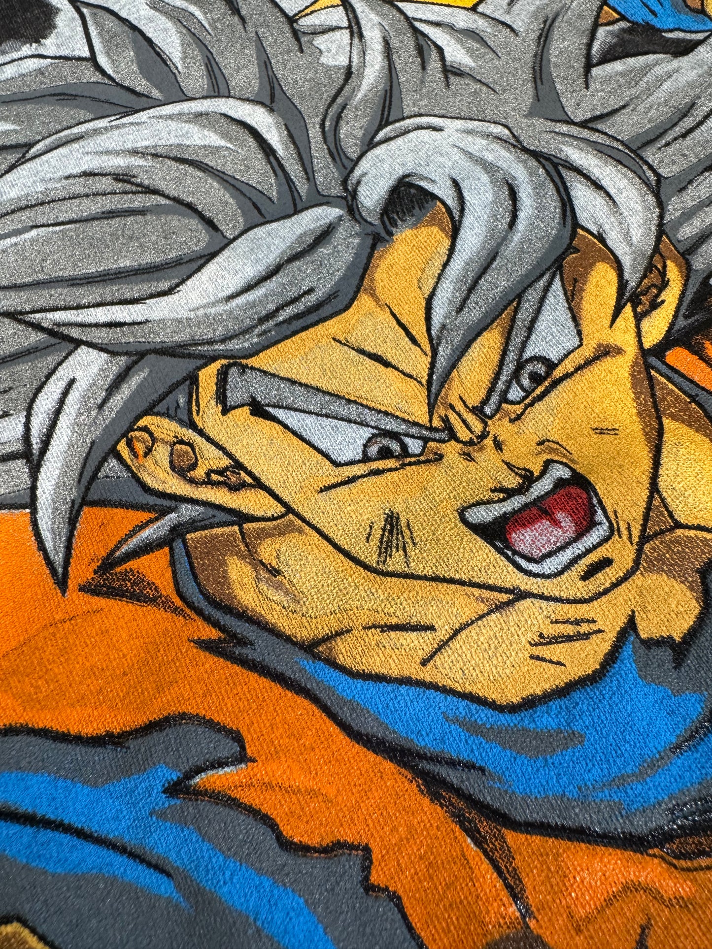 Black Acid Wash - Group Hit Front -  Goku vs Jiren Back