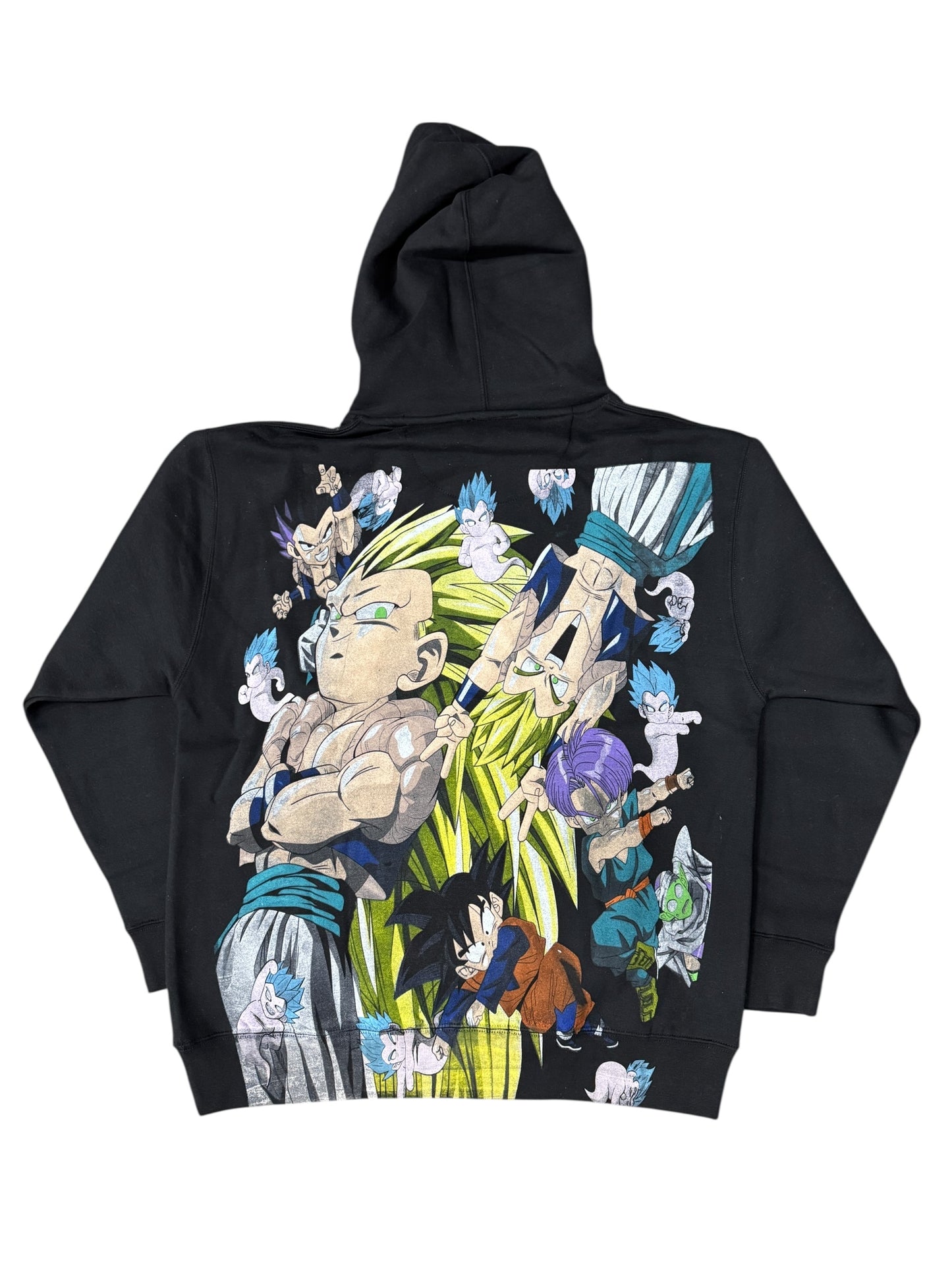 Black- Large - Dragon Ball Z Hoodie featuring Super Saiyan Goku