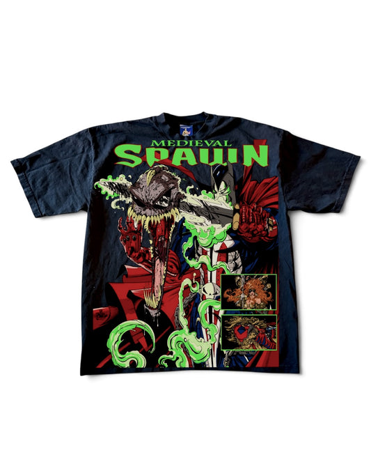 Black - Medieval Spawn Front - Spawn Pieces of Me Back