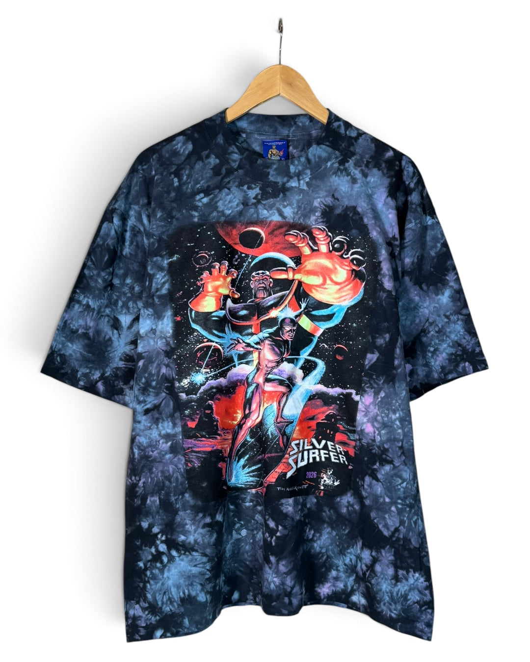Blue Pink Tie Dye - Silver Surface Shirt