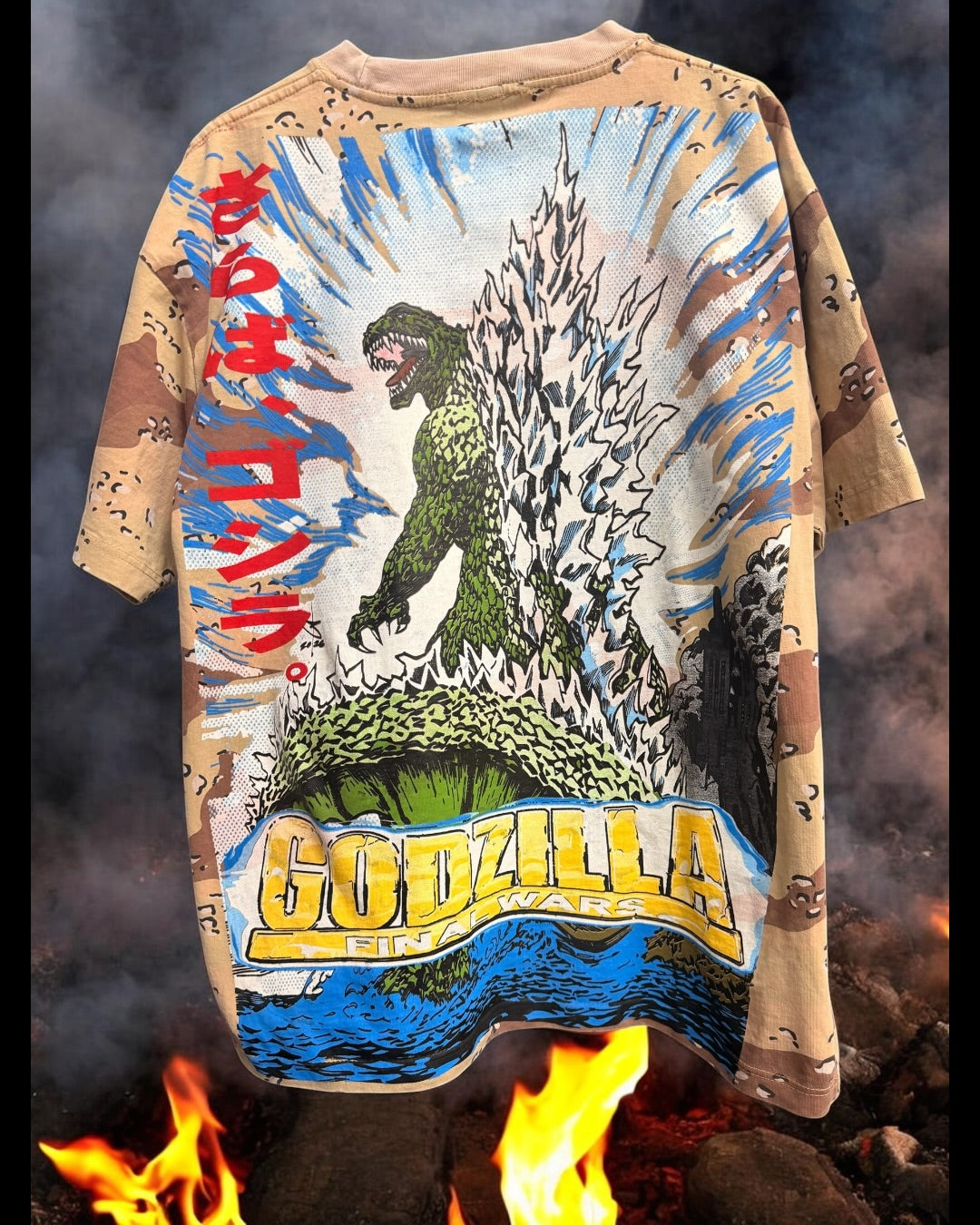 Desert Tan Camo  - Mechagodzilla Trio Front & Godzilla Final Wars Back