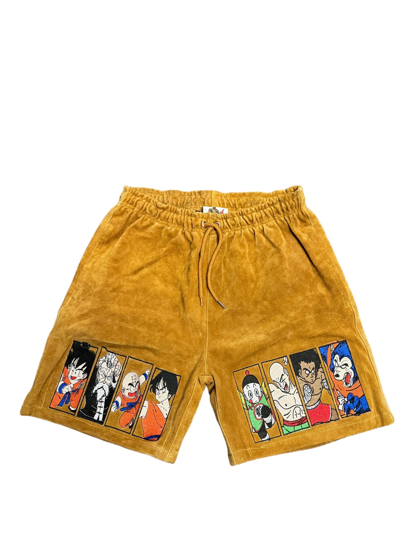 Tan Tournament Embroidered shorts