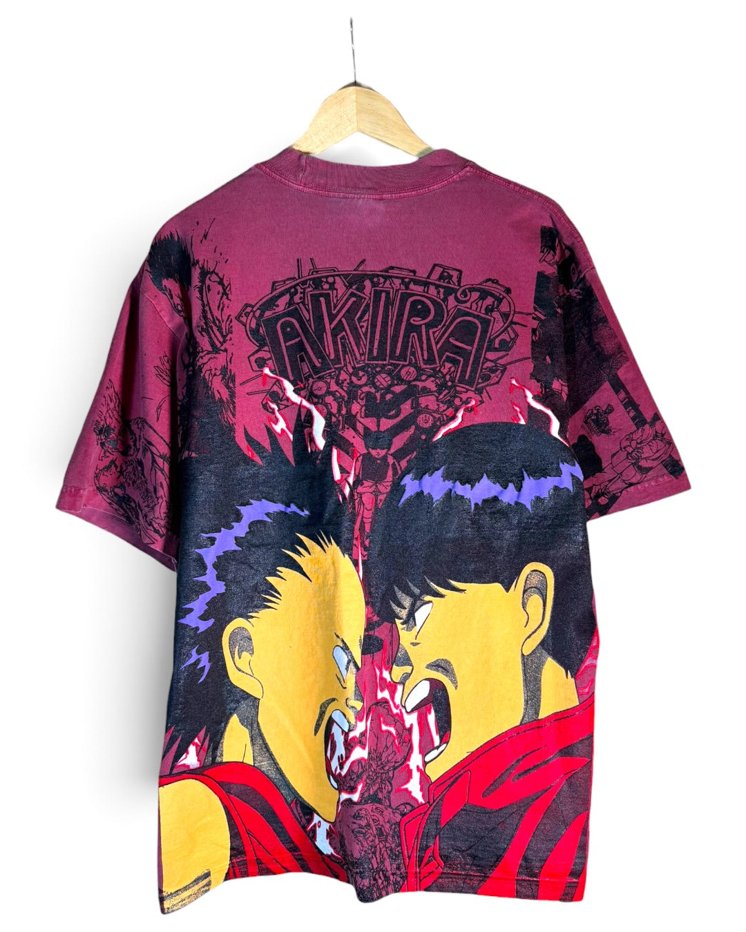 Faded Red - Akira Manga Mega Print - Shirt