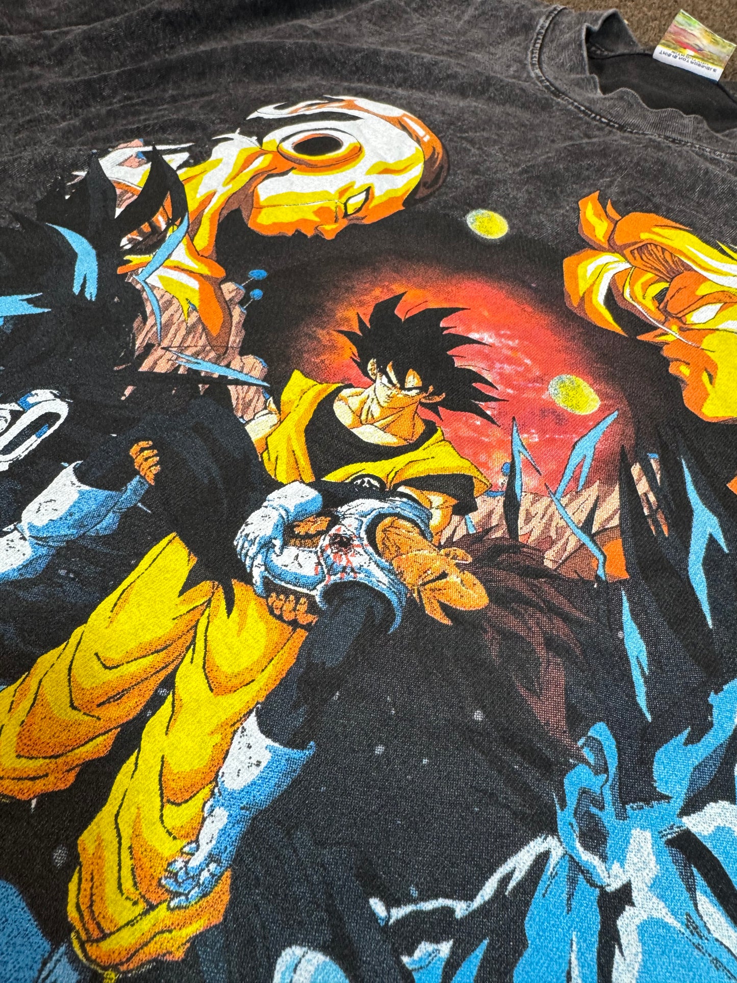 Black Acid Wash - Vegeta’s Death Monochrome