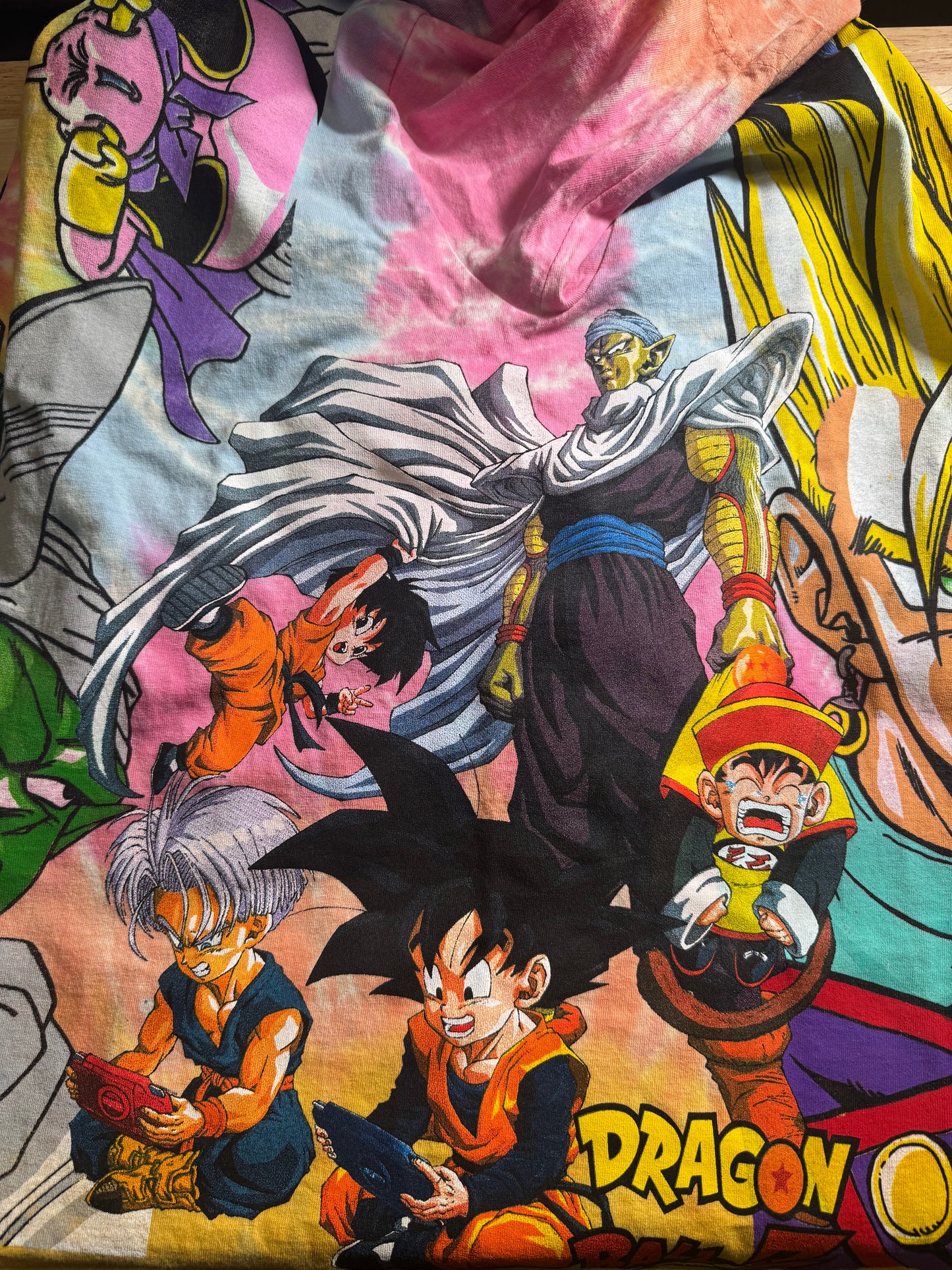 Sherbet Tie Dye - Gotenks Front - Gohan Back - Uncle Piccolo Babysits Sides - 360 Shirt