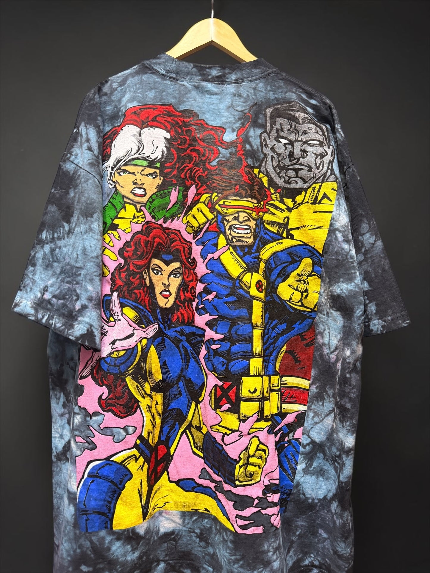 Galexy tie dye - Beast & Gambit Front & X-Men Team