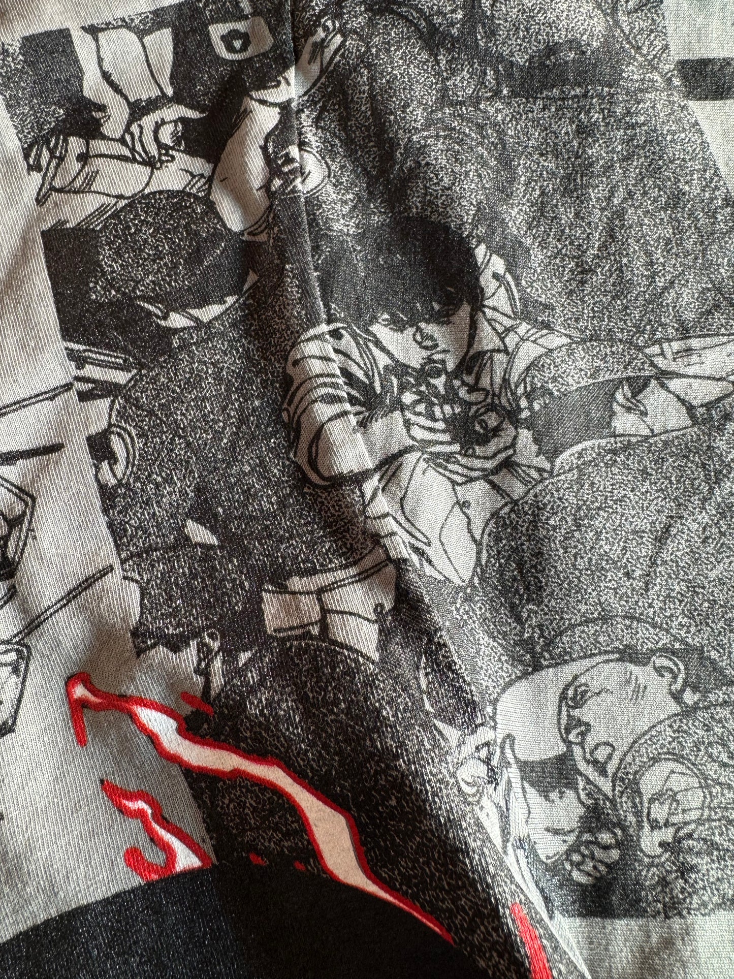 Black Oil Wash - Akira Manga Mega Print - Shirt