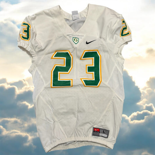 Nike Youth Oregon Ducks Team Issued 23 Football Jersey-White