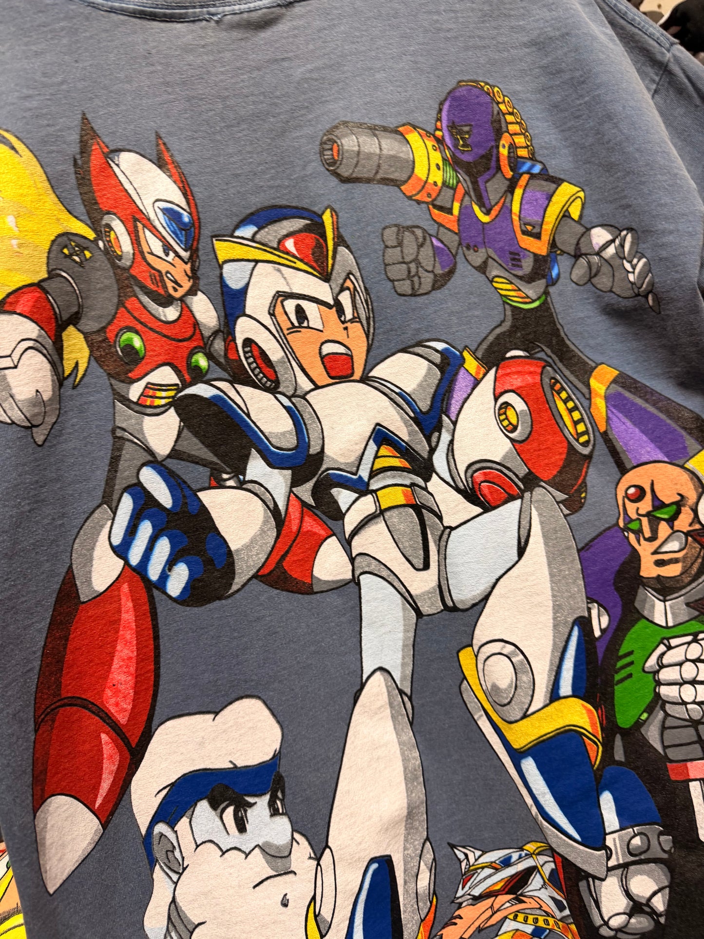 Faded blue  - Mega Man X Big faces Front & Mega Man X SNES Back