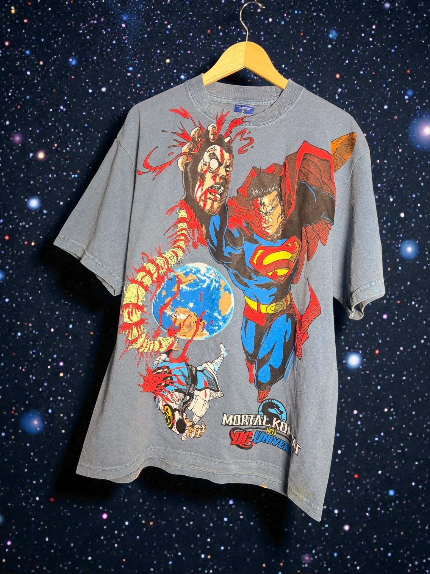 Faded blue - Superman Fatality Kills front  - Sub Zero Fatality