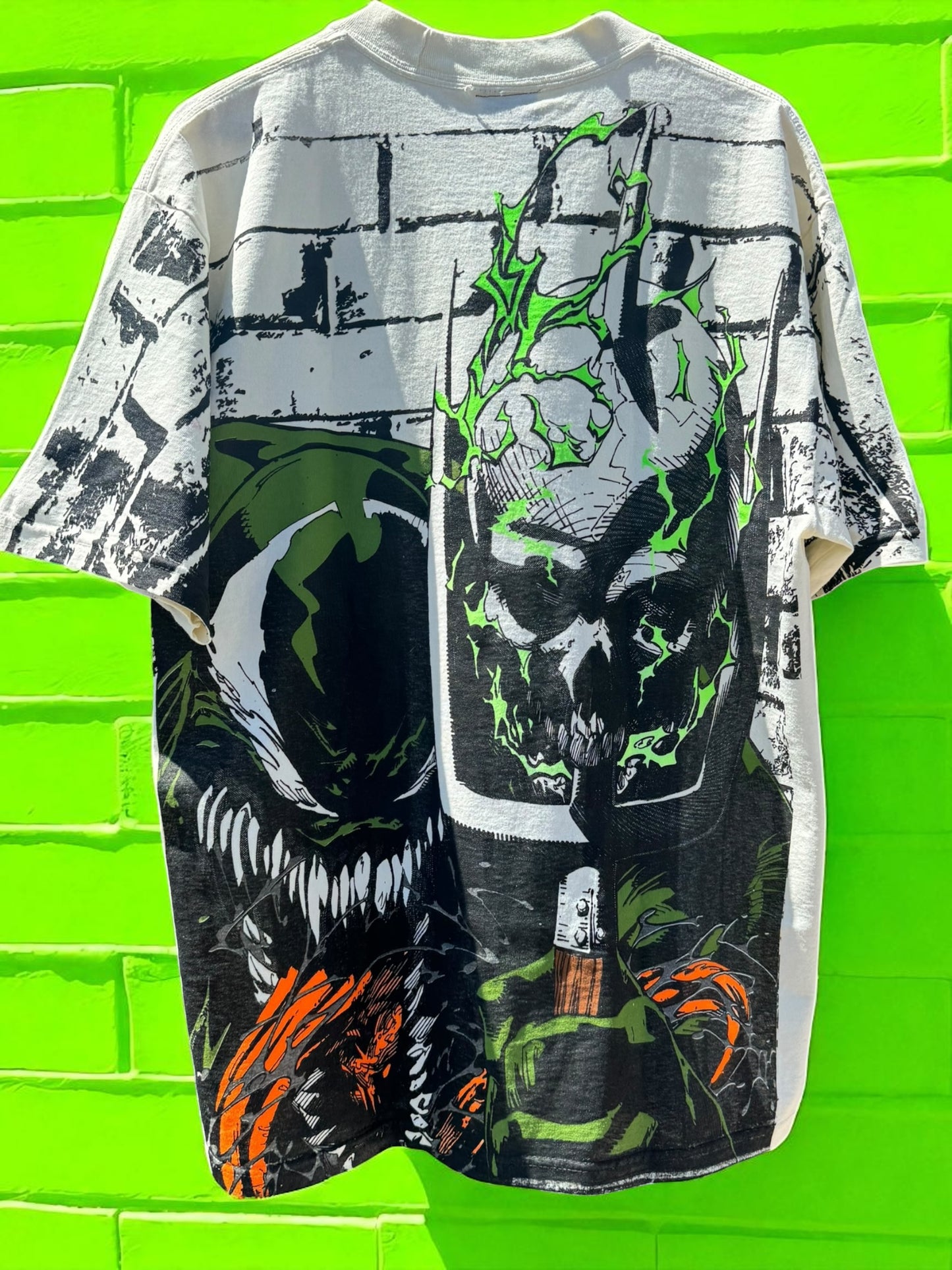 Cream - Olive Venom - Glow and the dark ink and metallic ink!