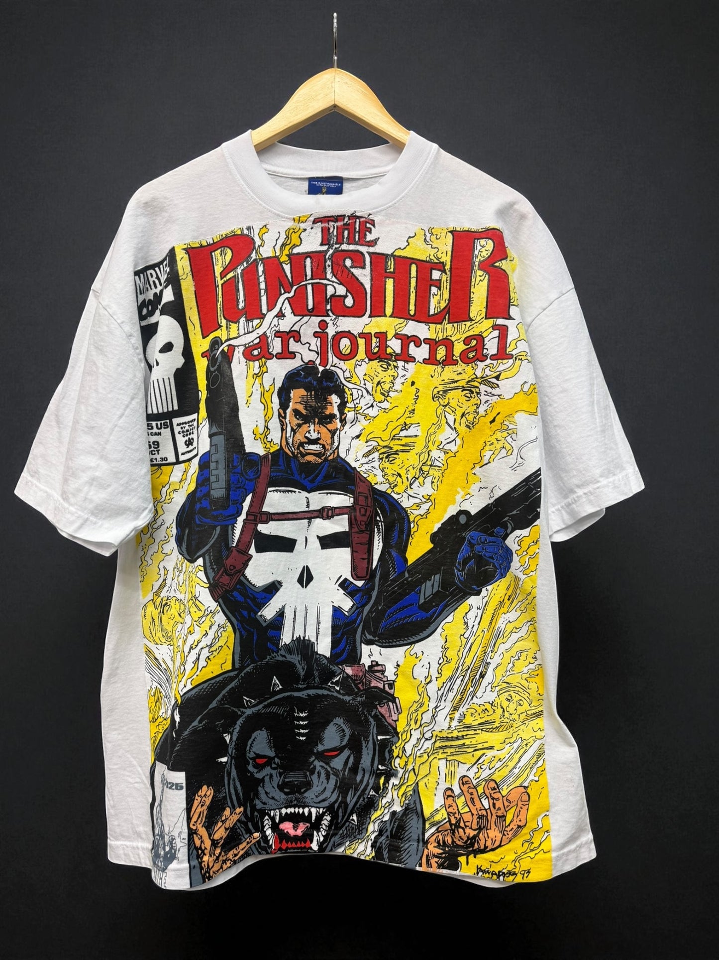 White - the Punisher Pit bull & Punisher Solo Flames