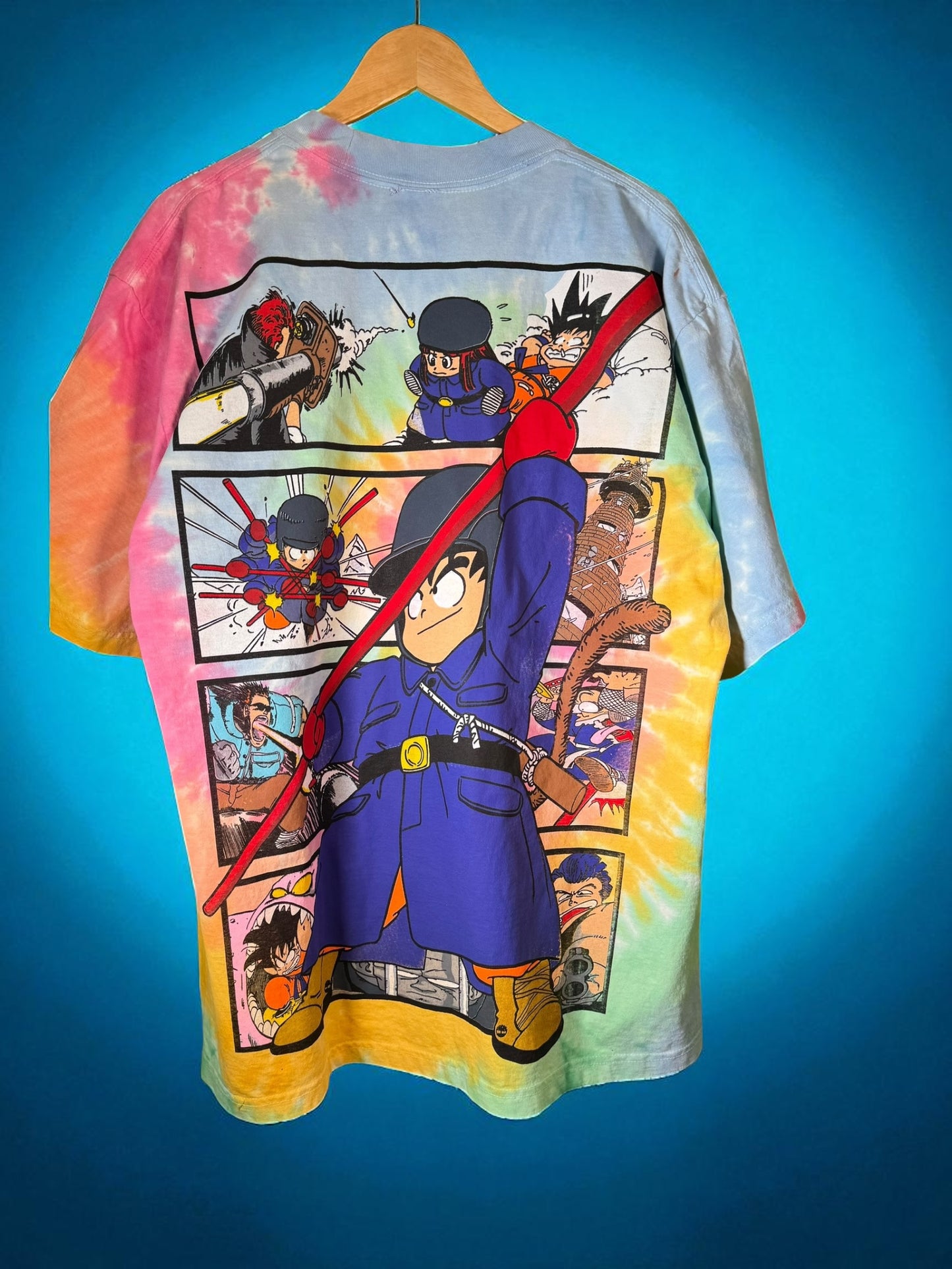 Sherbet tie dye - Pirates front - Muscle Tower Back