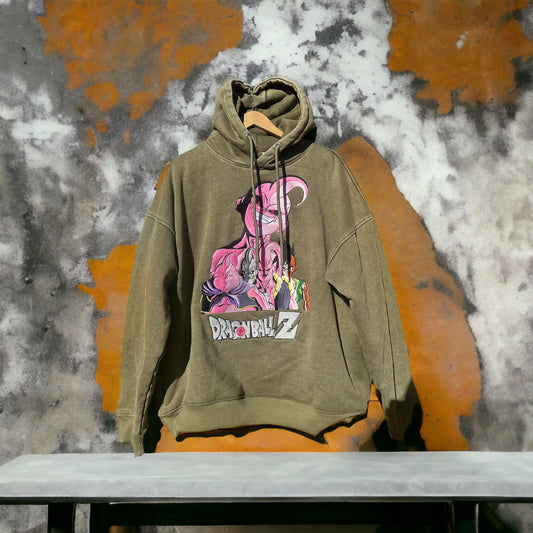 OLIVE GREEN - Premium Majin Buu Hoodie!