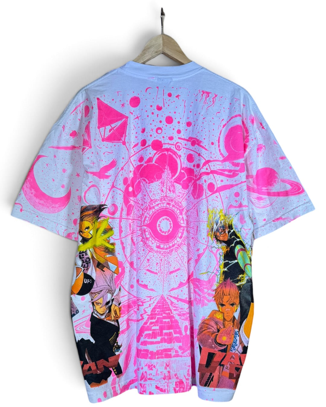 White Glowing Pink - Dandadan - 360 Shirt