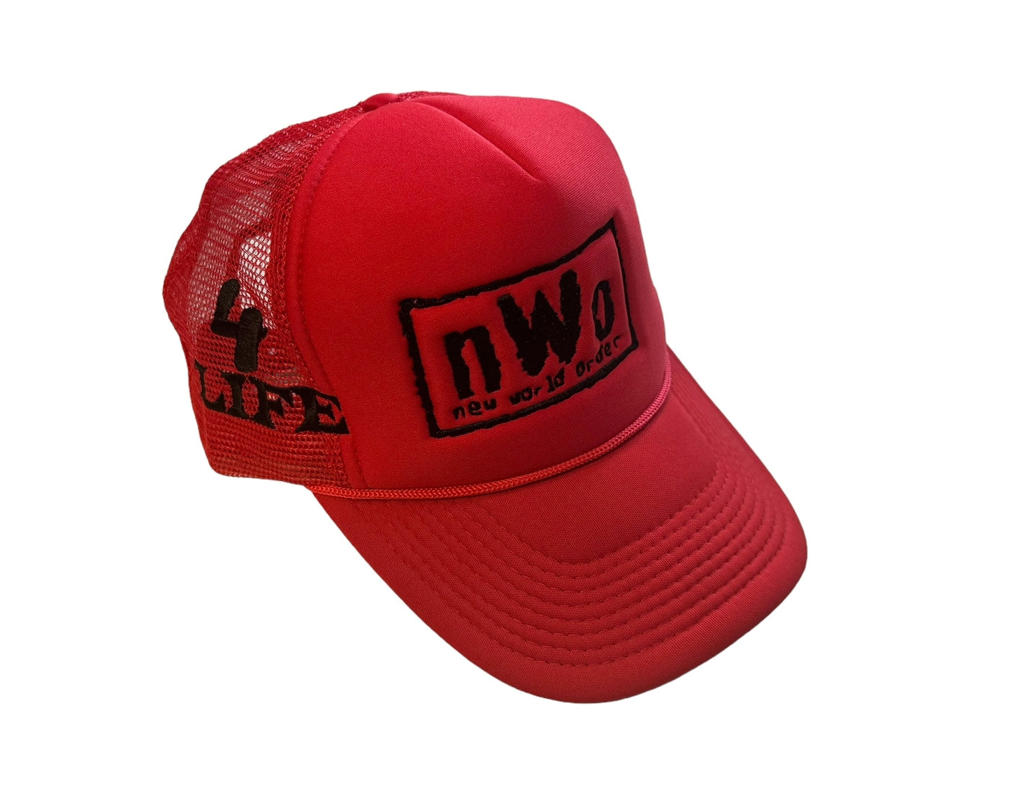 Trucker Wolf Pack Hat -red