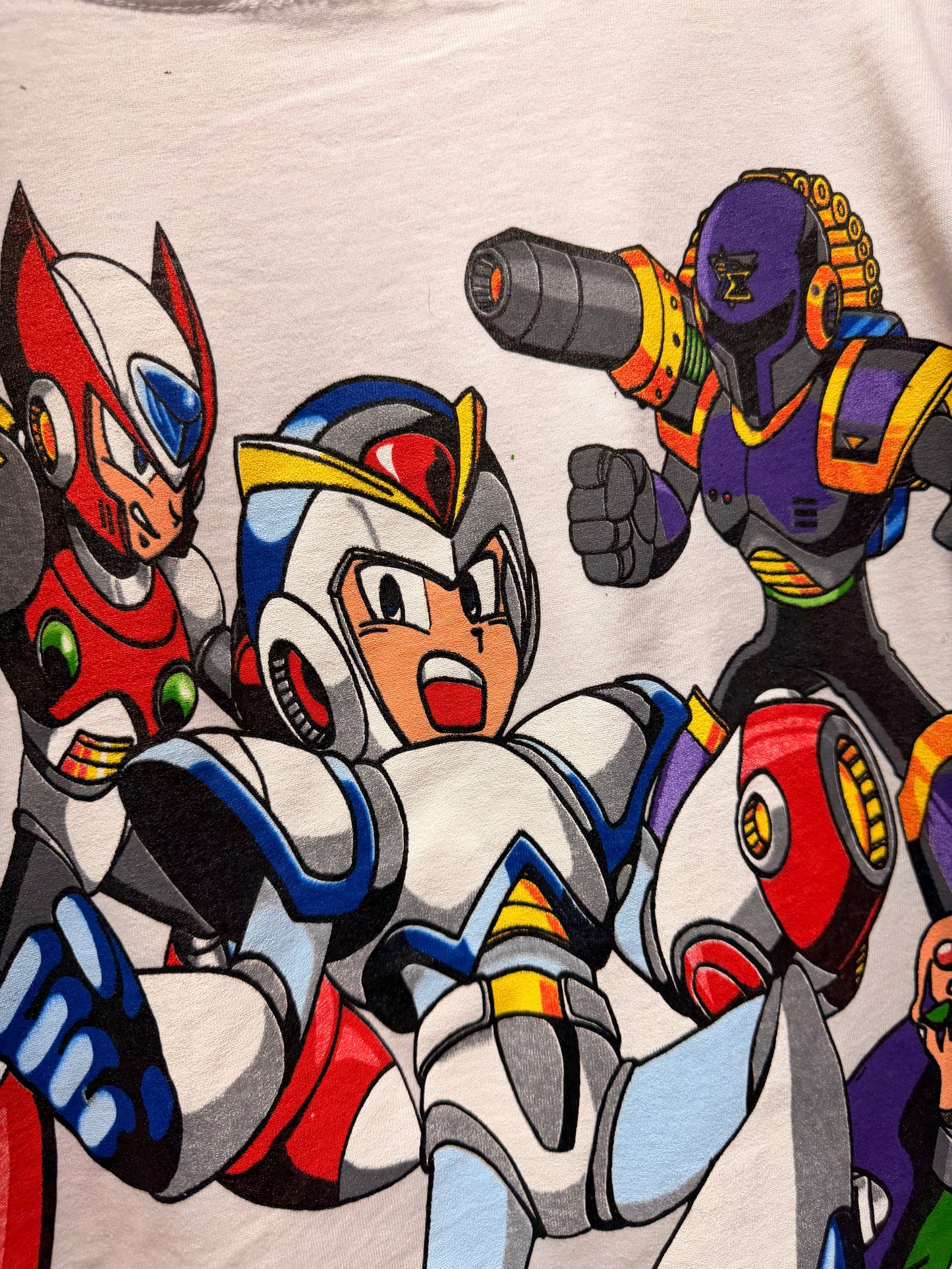 White - Mega Man X SNES Front & Mega Man X Big faces Back