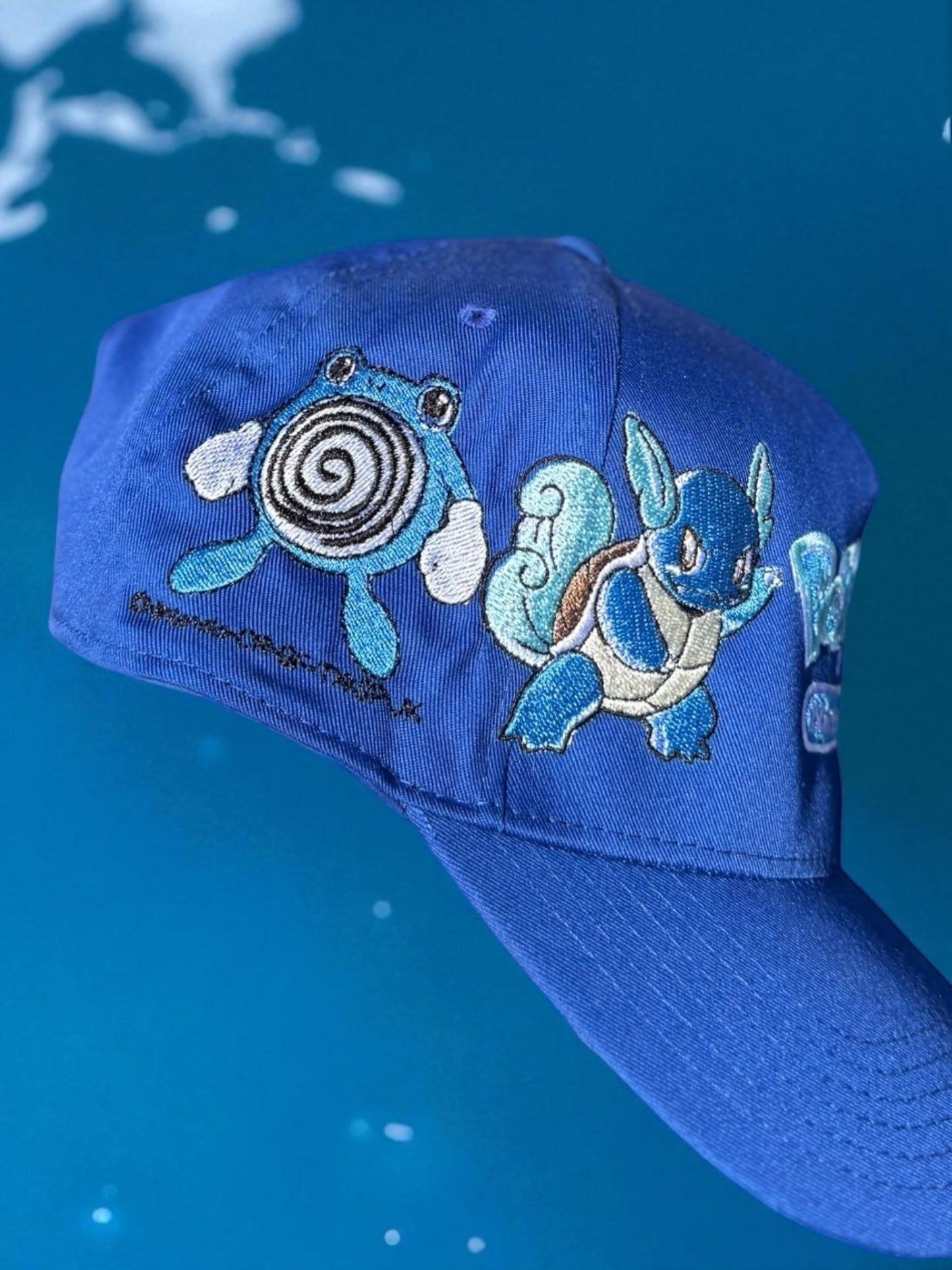 water blue print - Poke Starter Hat