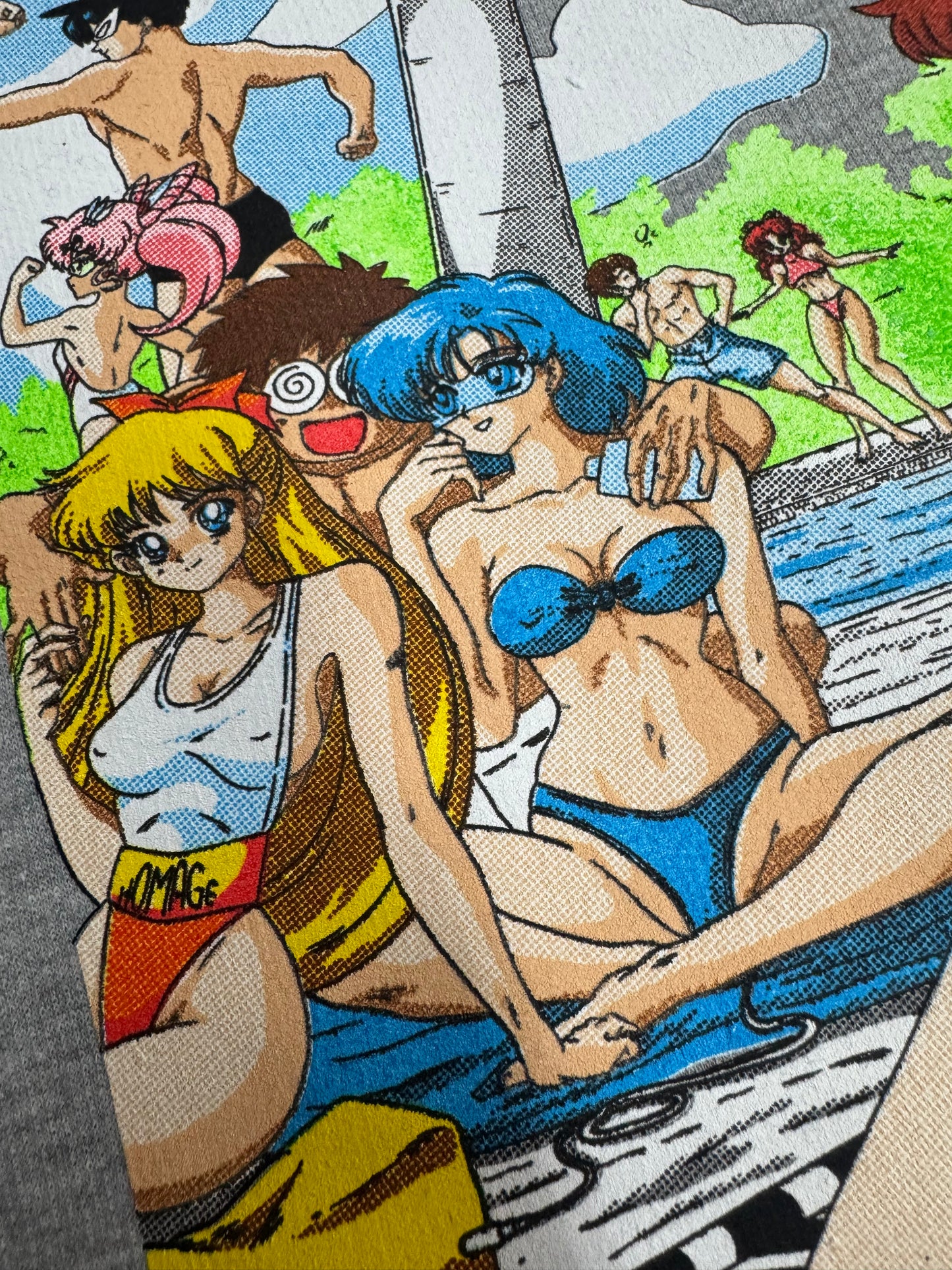 Women’s Gray Crop Top Hoodie - Sailor Moon Wish You Were Here