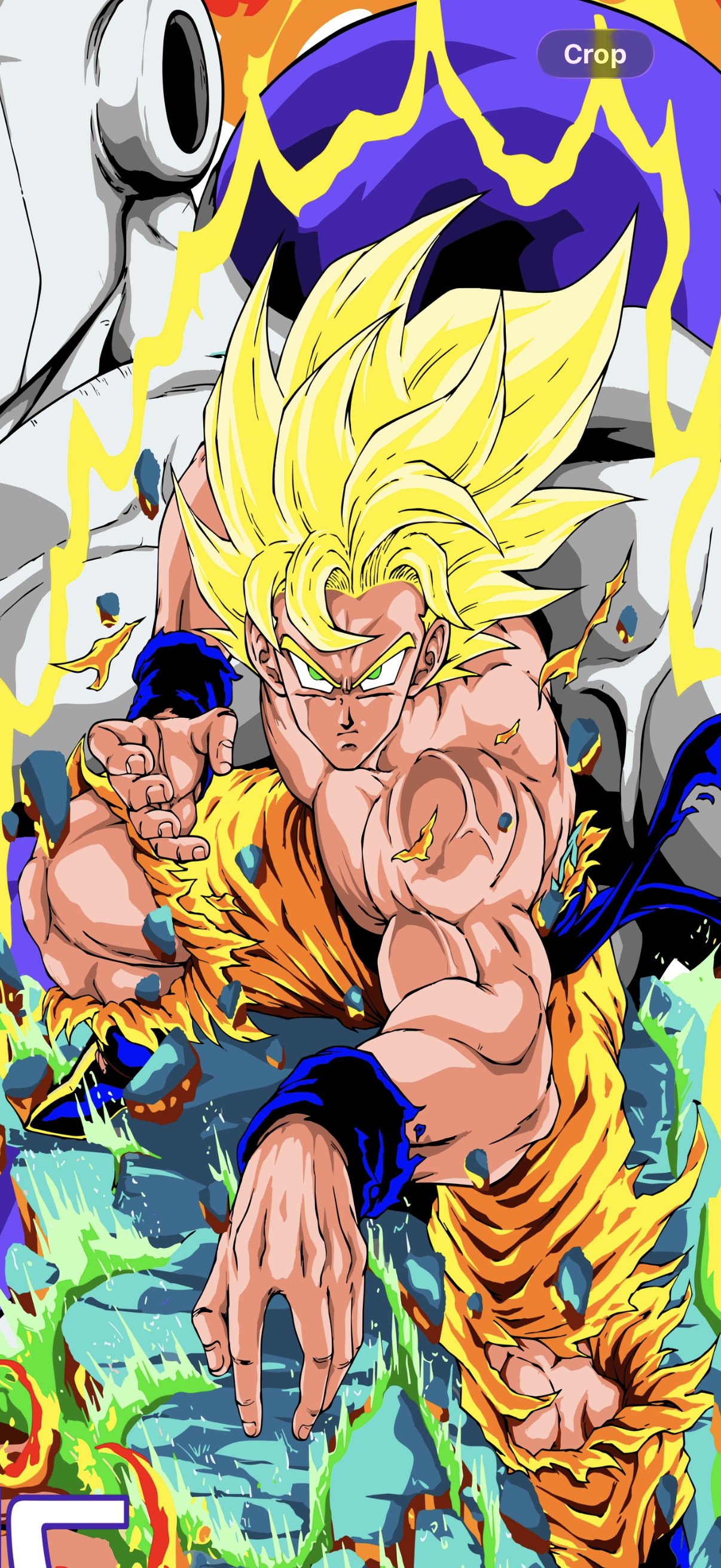 Black Hoodie - Goku SSJ Front &  Lord Freiza back