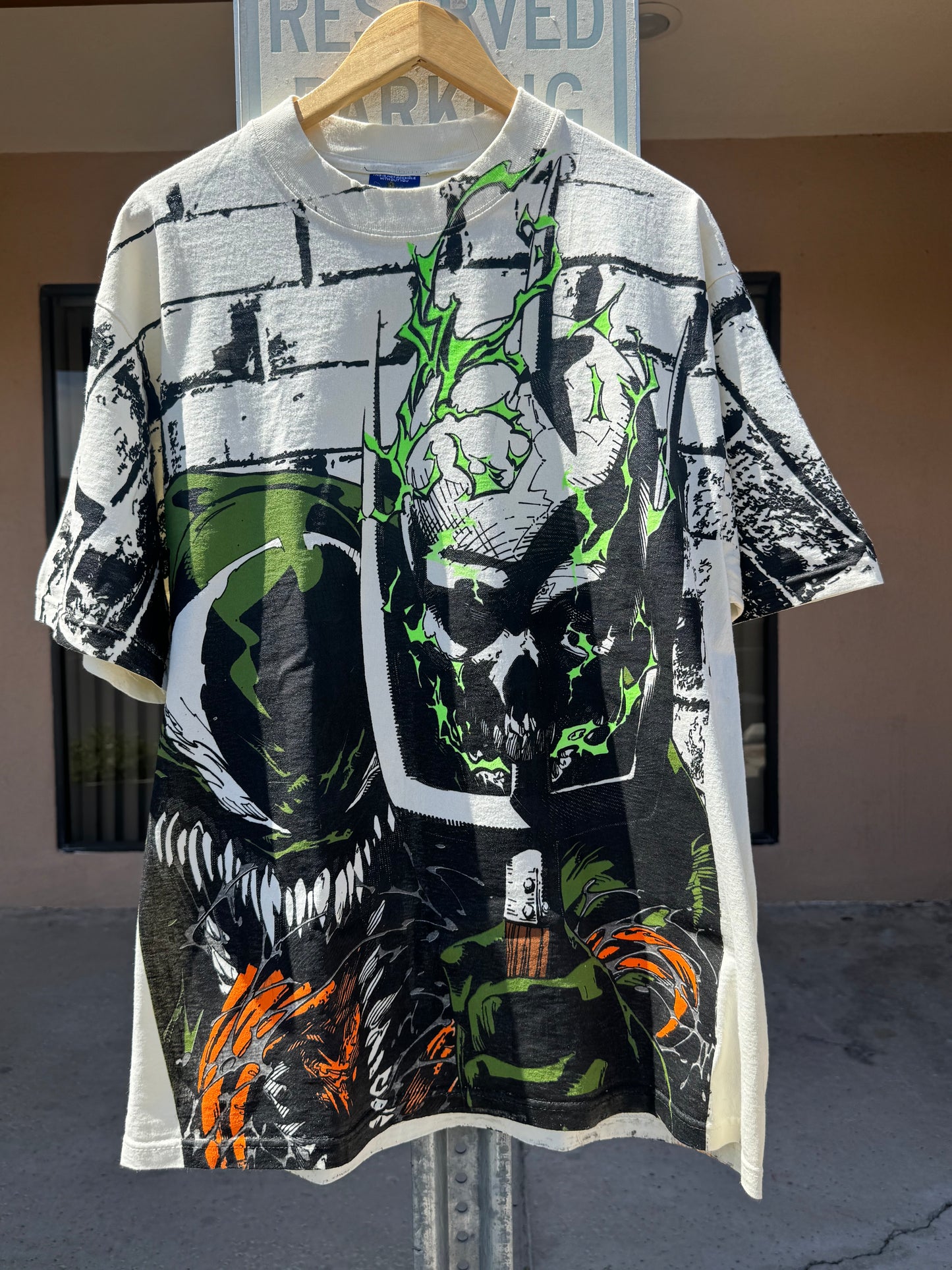 Cream - Olive Venom - Glow and the dark ink and metallic ink!