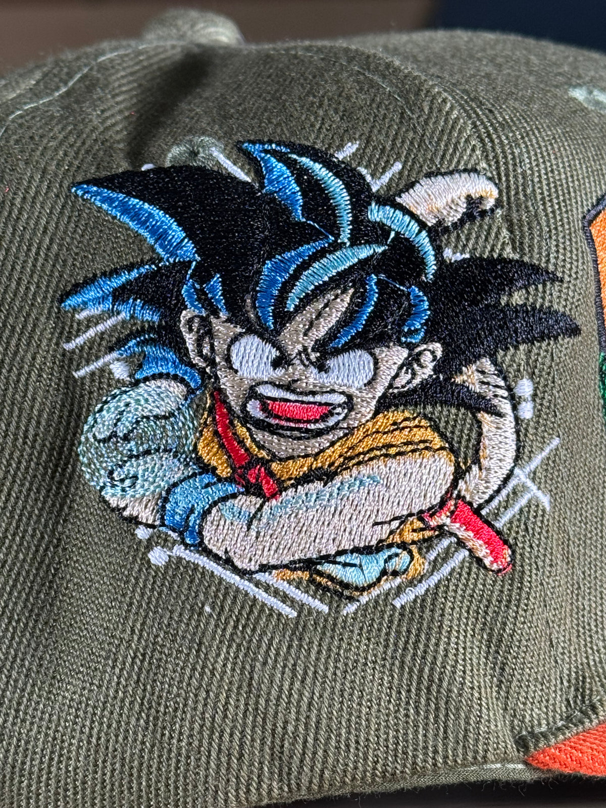 Green with Orange Brim - Dragon Ball Kid Goku - Hat