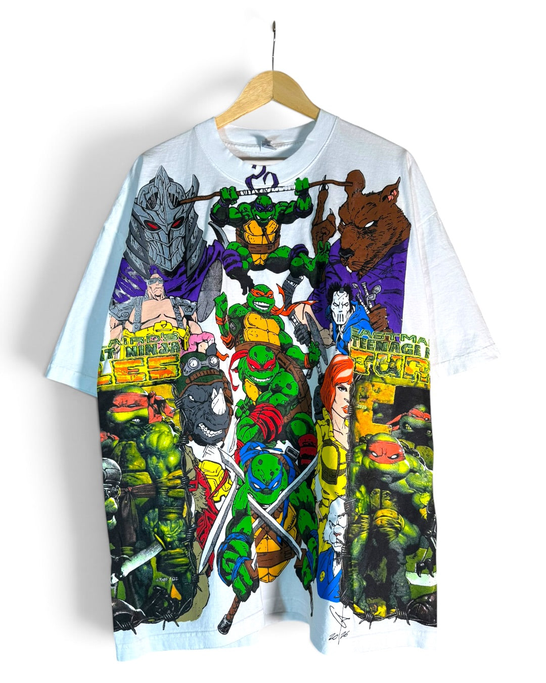 White - TMNT World Front - Trench Coat Back - TMNT sides