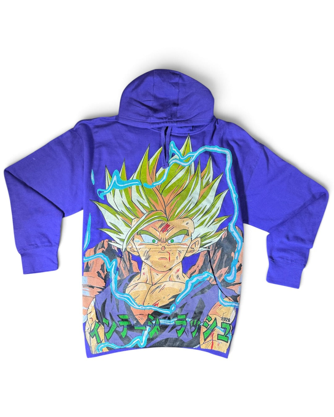 Purple Hoodie - Gohan Front - Cell Forms Back