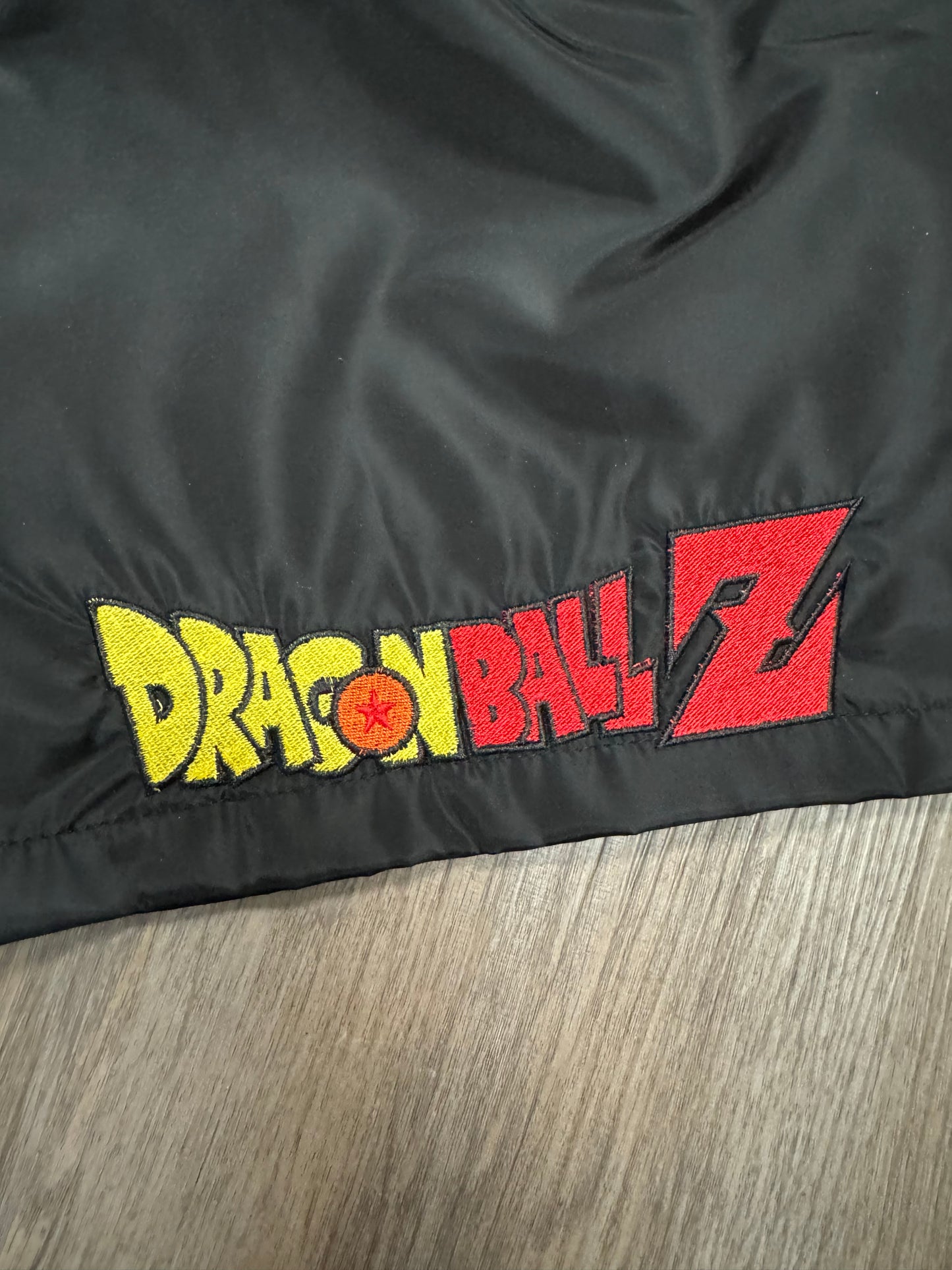 Black- Embroidered Super Saiyan Shorts