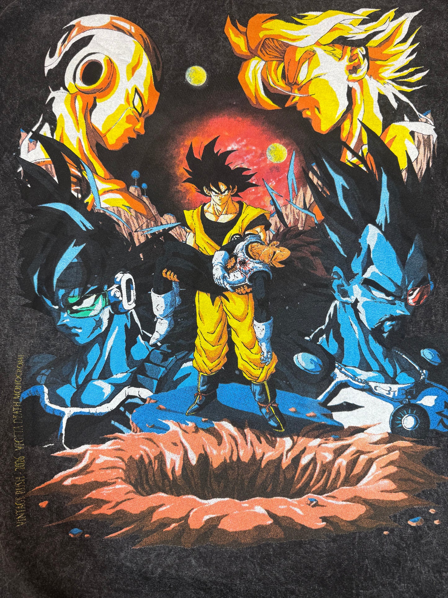 Black Acid Wash - Vegeta’s Death Monochrome